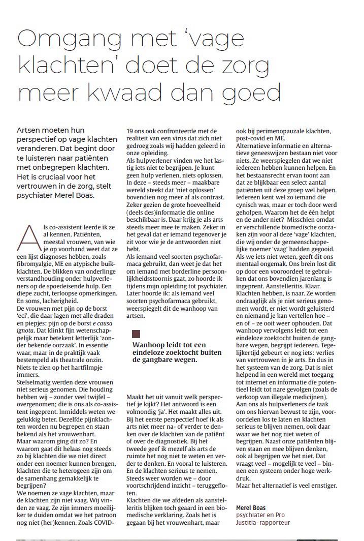 Krantenknipsel uit het Nederlands Dagblad